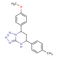 7-(4-methoxyphenyl)-5-(4-methylphenyl)-4H,5H,6H,7H-[1,2,3,4]tetrazolo[1,5-a]pyrimidine