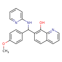 7-[(4-methoxyphenyl)(pyridin-2-ylamino)methyl]quinolin-8-ol