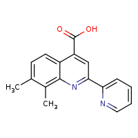 7,8-dimethyl-2-(pyridin-2-yl)quinoline-4-carboxylic acid