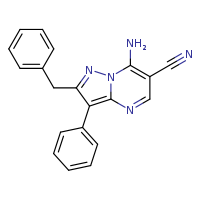 7-amino-2-benzyl-3-phenylpyrazolo[1,5-a]pyrimidine-6-carbonitrile