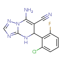 7-amino-5-(2-chloro-6-fluorophenyl)-4H,5H-[1,2,4]triazolo[1,5-a]pyrimidine-6-carbonitrile