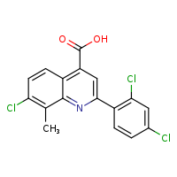 7-chloro-2-(2,4-dichlorophenyl)-8-methylquinoline-4-carboxylic acid