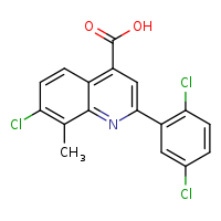 7-chloro-2-(2,5-dichlorophenyl)-8-methylquinoline-4-carboxylic acid