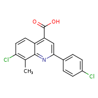 7-chloro-2-(4-chlorophenyl)-8-methylquinoline-4-carboxylic acid