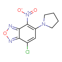 7-chloro-4-nitro-5-(pyrrolidin-1-yl)-2,1,3-benzoxadiazole