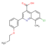 7-chloro-8-methyl-2-(3-propoxyphenyl)quinoline-4-carboxylic acid