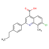 7-chloro-8-methyl-2-(4-propylphenyl)quinoline-4-carboxylic acid