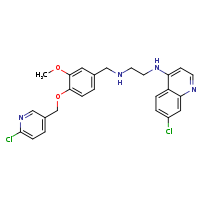 7-chloro-N-{2-[({4-[(6-chloropyridin-3-yl)methoxy]-3-methoxyphenyl}methyl)amino]ethyl}quinolin-4-amine