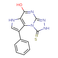 7-hydroxy-3-phenyl-1,5,8,10,11-pentaazatricyclo[7.3.0.0²,?]dodeca-2(6),3,7,9-tetraene-12-thione