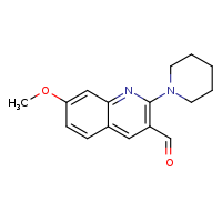 7-methoxy-2-(piperidin-1-yl)quinoline-3-carbaldehyde