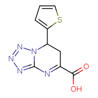 7-(thiophen-2-yl)-6H,7H-[1,2,3,4]tetrazolo[1,5-a]pyrimidine-5-carboxylic acid