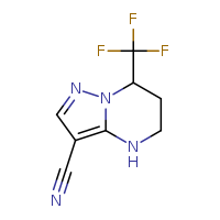 7-(trifluoromethyl)-4H,5H,6H,7H-pyrazolo[1,5-a]pyrimidine-3-carbonitrile