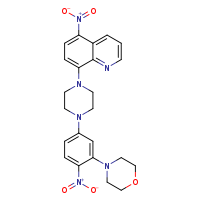 8-{4-[3-(morpholin-4-yl)-4-nitrophenyl]piperazin-1-yl}-5-nitroquinoline