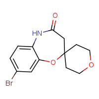 8-bromo-3,5-dihydrospiro[1,5-benzoxazepine-2,4'-oxan]-4-one