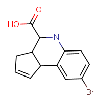 8-bromo-3H,3aH,4H,5H,9bH-cyclopenta[c]quinoline-4-carboxylic acid