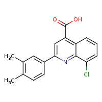 8-chloro-2-(3,4-dimethylphenyl)quinoline-4-carboxylic acid