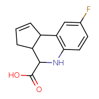 8-fluoro-3H,3aH,4H,5H,9bH-cyclopenta[c]quinoline-4-carboxylic acid