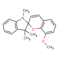 8-methoxy-1',3',3'-trimethylspiro[chromene-2,2'-indole]