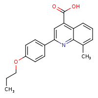 8-methyl-2-(4-propoxyphenyl)quinoline-4-carboxylic acid