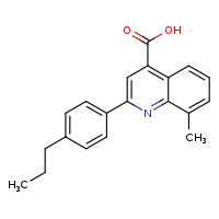 8-methyl-2-(4-propylphenyl)quinoline-4-carboxylic acid