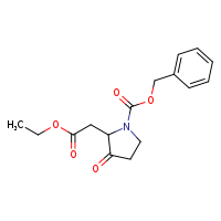 benzyl 2-(2-ethoxy-2-oxoethyl)-3-oxopyrrolidine-1-carboxylate