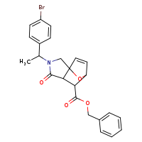 benzyl 3-[1-(4-bromophenyl)ethyl]-4-oxo-10-oxa-3-azatricyclo[5.2.1.0¹,?]dec-8-ene-6-carboxylate