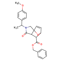 benzyl 3-[1-(4-methoxyphenyl)ethyl]-4-oxo-10-oxa-3-azatricyclo[5.2.1.0¹,?]dec-8-ene-6-carboxylate