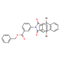 benzyl 3-{1,8-dibromo-16,18-dioxo-17-azapentacyclo[6.6.5.0²,?.0?,¹?.0¹?,¹?]nonadeca-2(7),3,5,9(14),10,12-hexaen-17-yl}benzoate