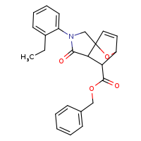 benzyl 3-(2-ethylphenyl)-4-oxo-10-oxa-3-azatricyclo[5.2.1.0¹,?]dec-8-ene-6-carboxylate