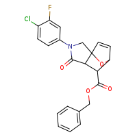 benzyl 3-(4-chloro-3-fluorophenyl)-4-oxo-10-oxa-3-azatricyclo[5.2.1.0¹,?]dec-8-ene-6-carboxylate