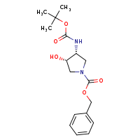benzyl (3R,4S)-3-[(tert-butoxycarbonyl)amino]-4-hydroxypyrrolidine-1-carboxylate
