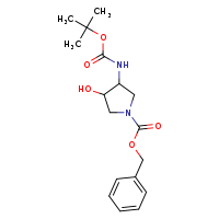 benzyl 3-[(tert-butoxycarbonyl)amino]-4-hydroxypyrrolidine-1-carboxylate