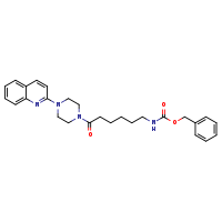 benzyl N-{6-oxo-6-[4-(quinolin-2-yl)piperazin-1-yl]hexyl}carbamate