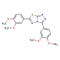 bis(3,4-dimethoxyphenyl)-[1,2,4]triazolo[3,4-b][1,3,4]thiadiazole