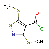 bis(methylsulfanyl)-1,2-thiazole-4-carbonyl chloride