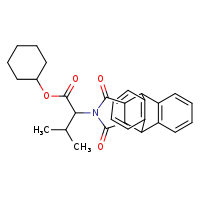 cyclohexyl 2-{16,18-dioxo-17-azapentacyclo[6.6.5.0²,?.0?,¹?.0¹?,¹?]nonadeca-2(7),3,5,9(14),10,12-hexaen-17-yl}-3-methylbutanoate