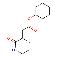 cyclohexyl 2-(3-oxopiperazin-2-yl)acetate