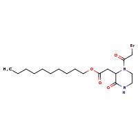 decyl 2-[1-(2-bromoacetyl)-3-oxopiperazin-2-yl]acetate