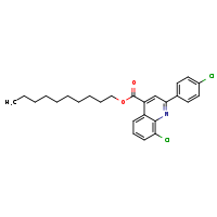 decyl 8-chloro-2-(4-chlorophenyl)quinoline-4-carboxylate