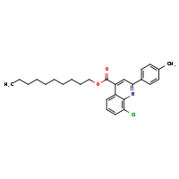decyl 8-chloro-2-(4-methylphenyl)quinoline-4-carboxylate