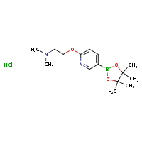 dimethyl(2-{[5-(4,4,5,5-tetramethyl-1,3,2-dioxaborolan-2-yl)pyridin-2-yl]oxy}ethyl)amine hydrochloride
