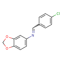 (E)-N-(2H-1,3-benzodioxol-5-yl)-1-(4-chlorophenyl)methanimine