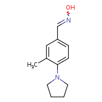 (E)-N-{[3-methyl-4-(pyrrolidin-1-yl)phenyl]methylidene}hydroxylamine