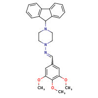 (E)-N-[4-(9H-fluoren-9-yl)piperazin-1-yl]-1-(3,4,5-trimethoxyphenyl)methanimine