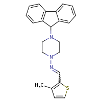 (E)-N-[4-(9H-fluoren-9-yl)piperazin-1-yl]-1-(3-methylthiophen-2-yl)methanimine