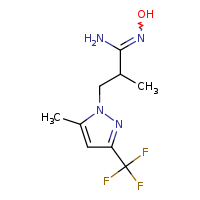 (E)-N'-hydroxy-2-methyl-3-[5-methyl-3-(trifluoromethyl)pyrazol-1-yl]propanimidamide