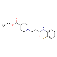 ethyl 1-{2-[(2-fluorophenyl)carbamoyl]ethyl}piperidine-4-carboxylate