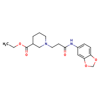 ethyl 1-{2-[(2H-1,3-benzodioxol-5-yl)carbamoyl]ethyl}piperidine-3-carboxylate