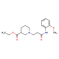 ethyl 1-{2-[(2-methoxyphenyl)carbamoyl]ethyl}piperidine-3-carboxylate