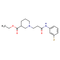 ethyl 1-{2-[(3-fluorophenyl)carbamoyl]ethyl}piperidine-3-carboxylate
